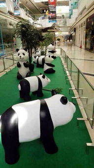迎國慶熊貓模型展出租 熊貓主題展卡通模型出租租賃